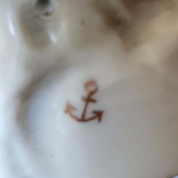 Antique German Porcelain "The Four Seasons" Spring Figurine Chelsea Anchor *Read - Picture 8 of 10